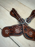 Dark Oil Argentina Cowhide Spur Straps