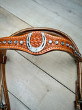 Rhinestone Horseshoe Tack Set
