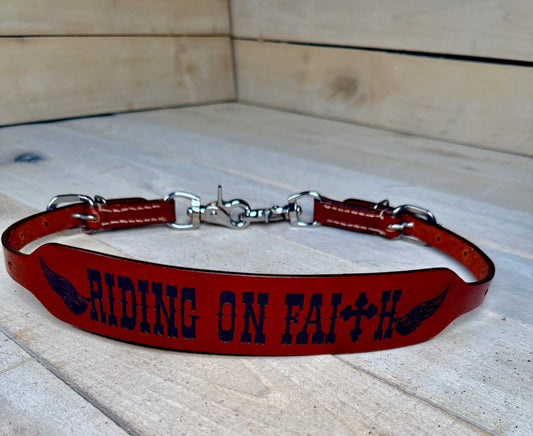 Riding on Faith Wither Strap