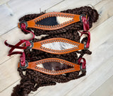 Hide On Studded Mule Tape Bronc Halter with Lead