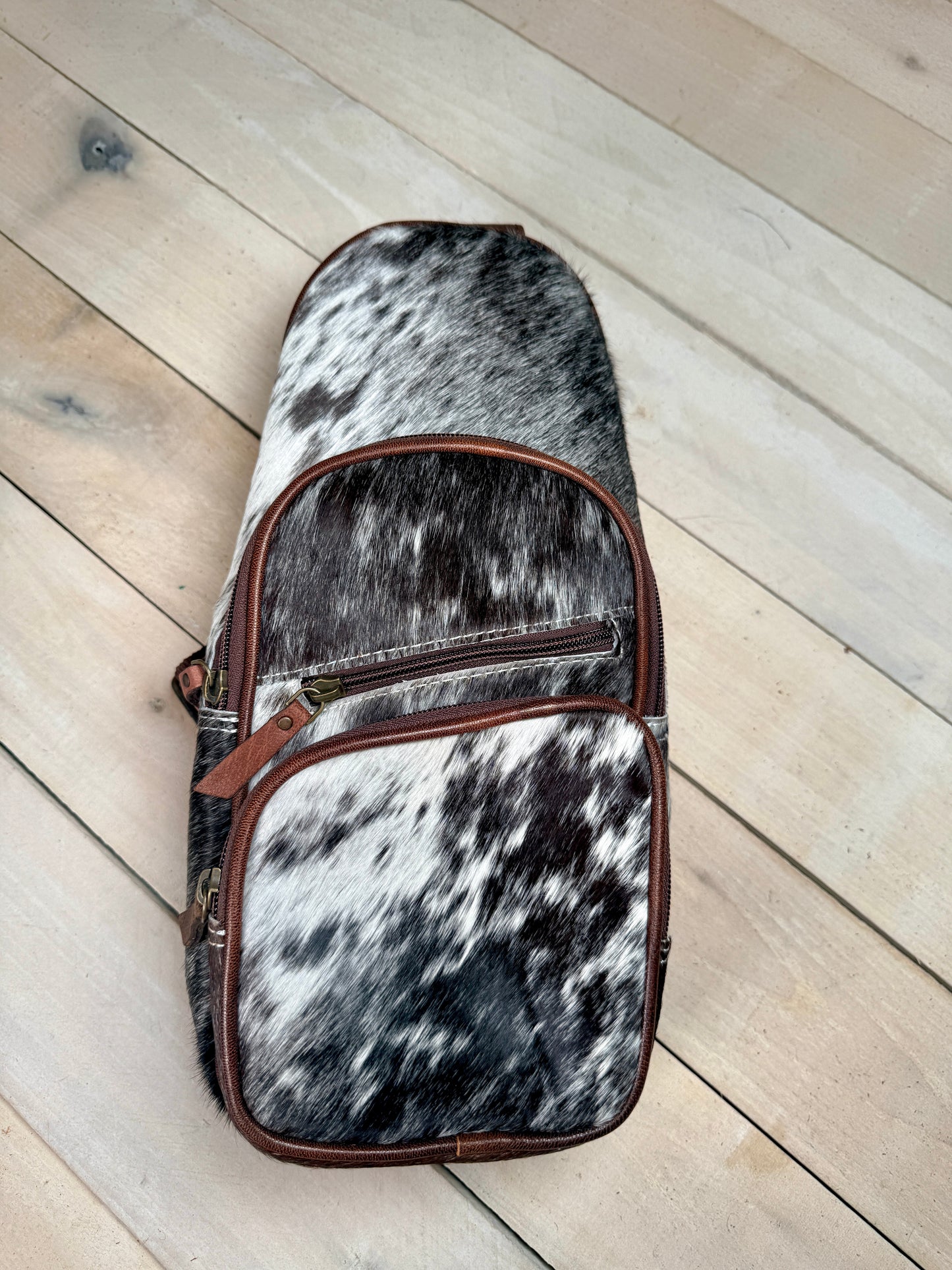 Cowhide Leather Sling Bag