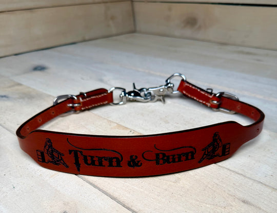 Turn and Brun Leather Wither Strap