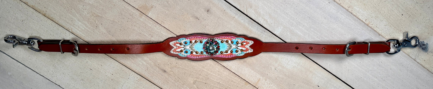 Western Mirage Copper Studded Wither Strap