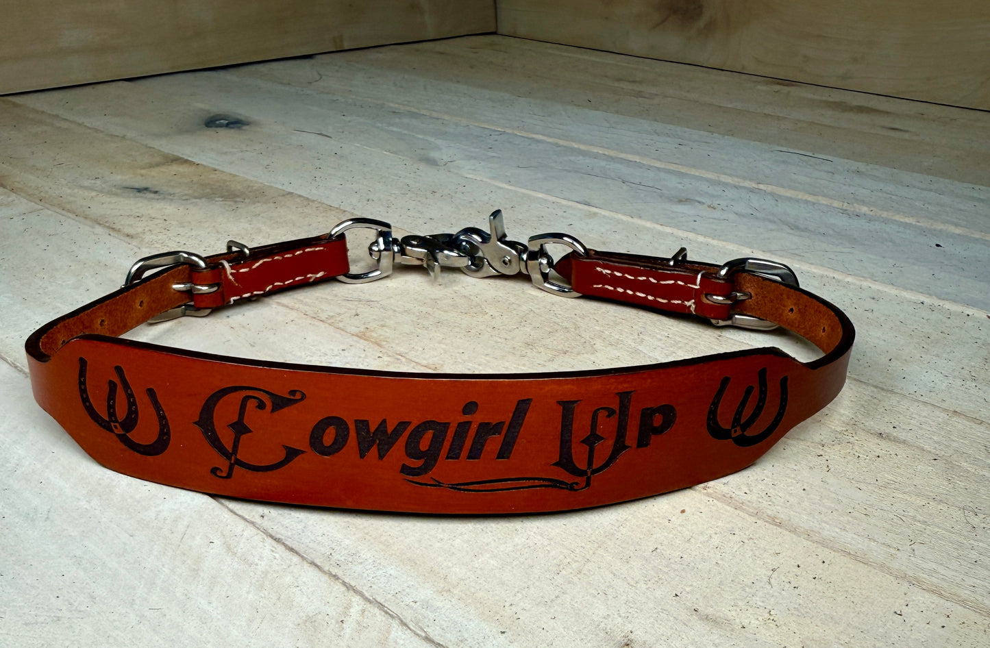 Cowgirl Up Leather Wither Strap