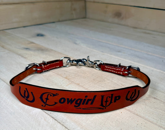 Cowgirl Up Leather Wither Strap