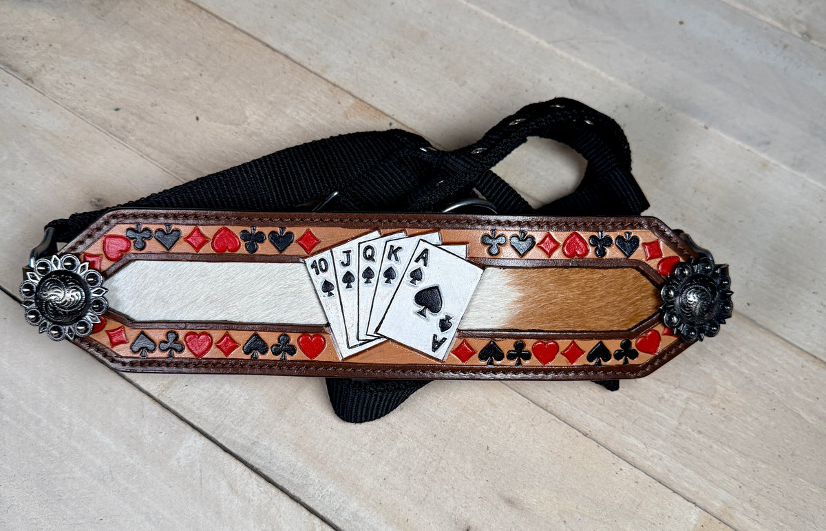Royal Flush Painted Hide On Bronc Halter