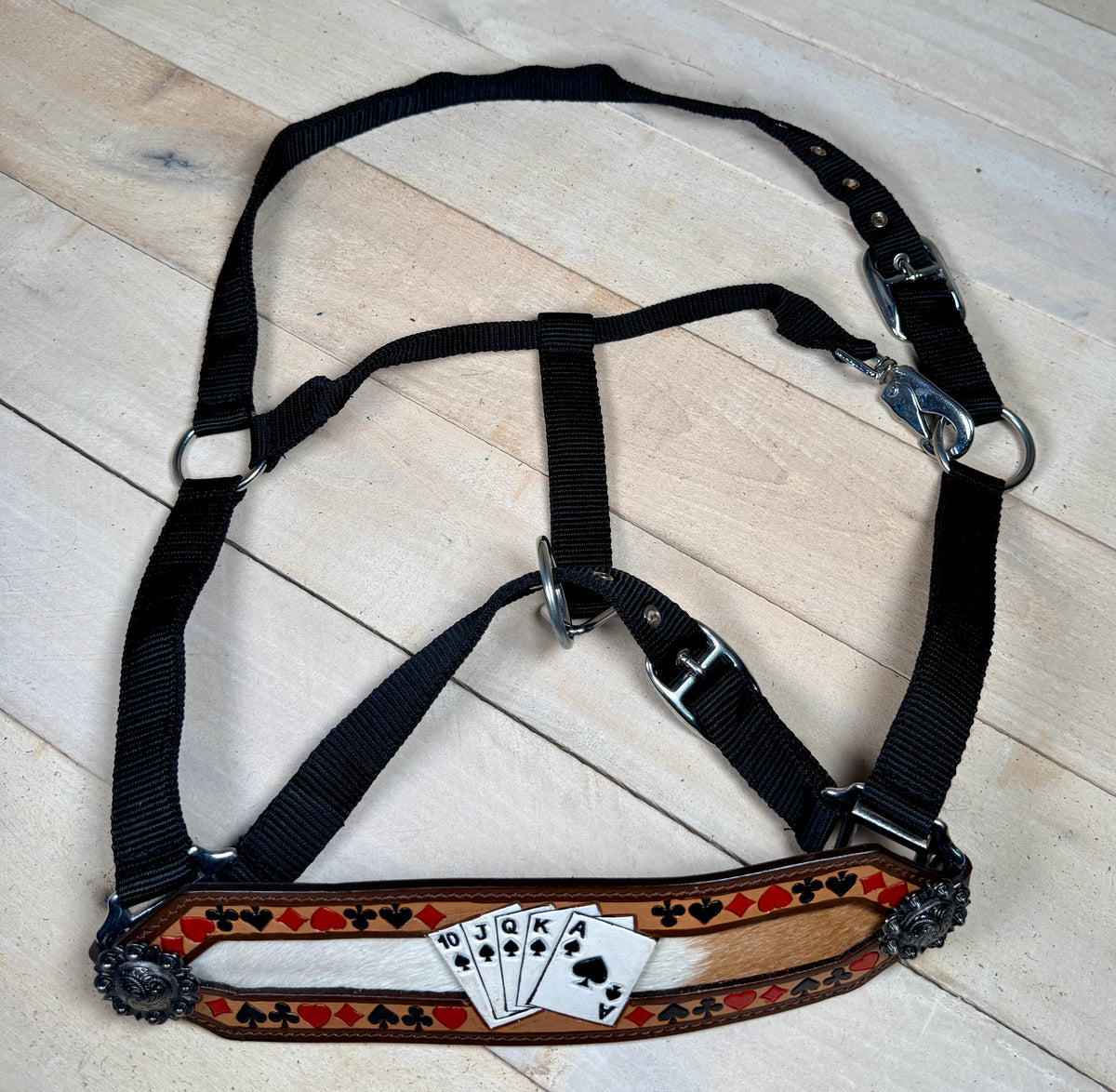 Royal Flush Painted Hide On Bronc Halter