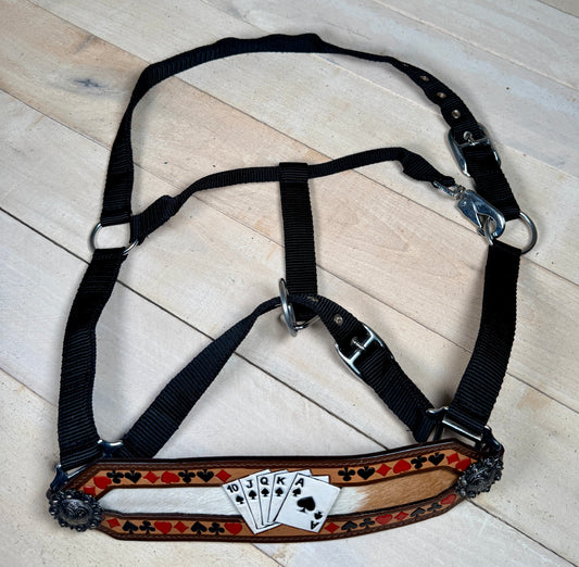 Royal Flush Painted Hide On Bronc Halter