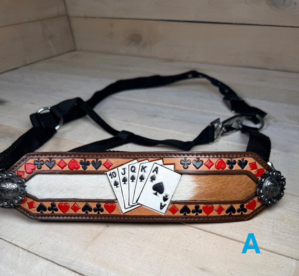 Royal Flush Painted Hide On Bronc Halter