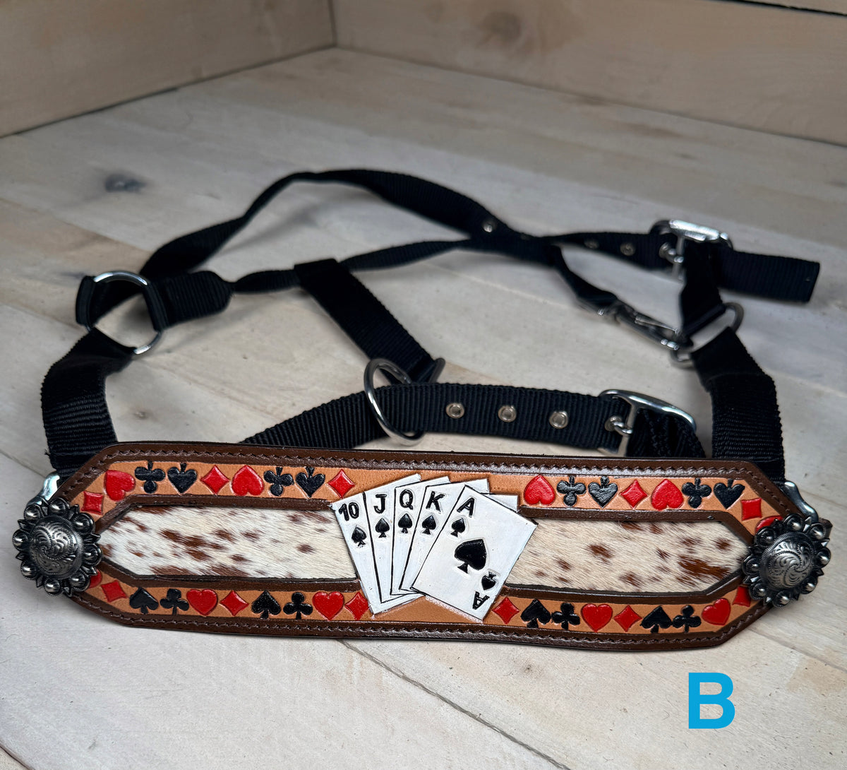 Royal Flush Painted Hide On Bronc Halter