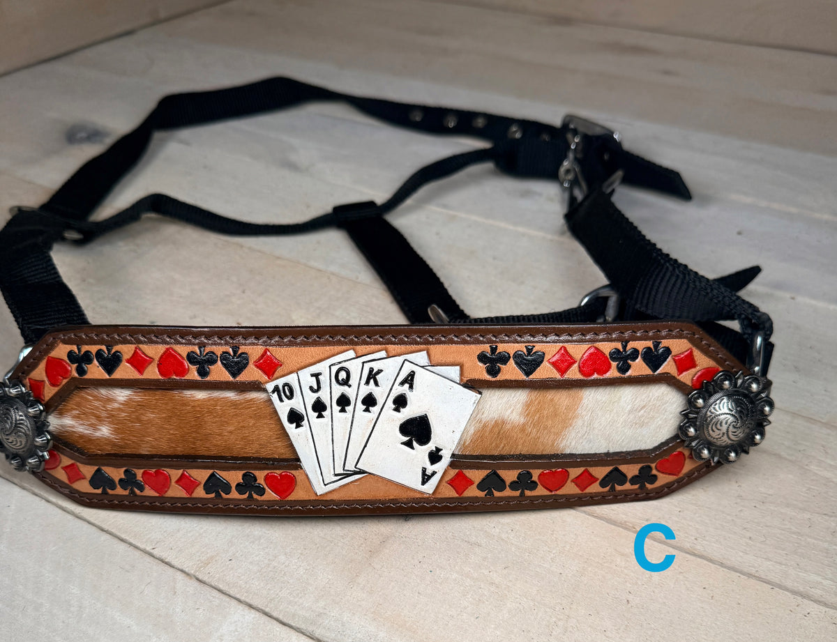 Royal Flush Painted Hide On Bronc Halter