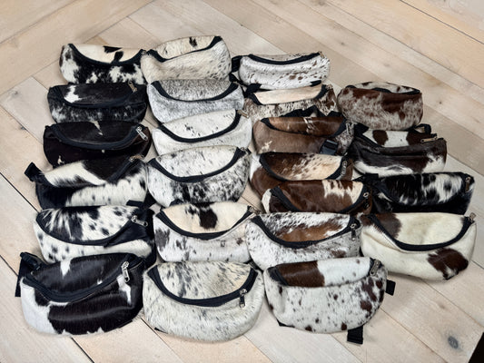 Cowhide Clip-On Saddle Bag