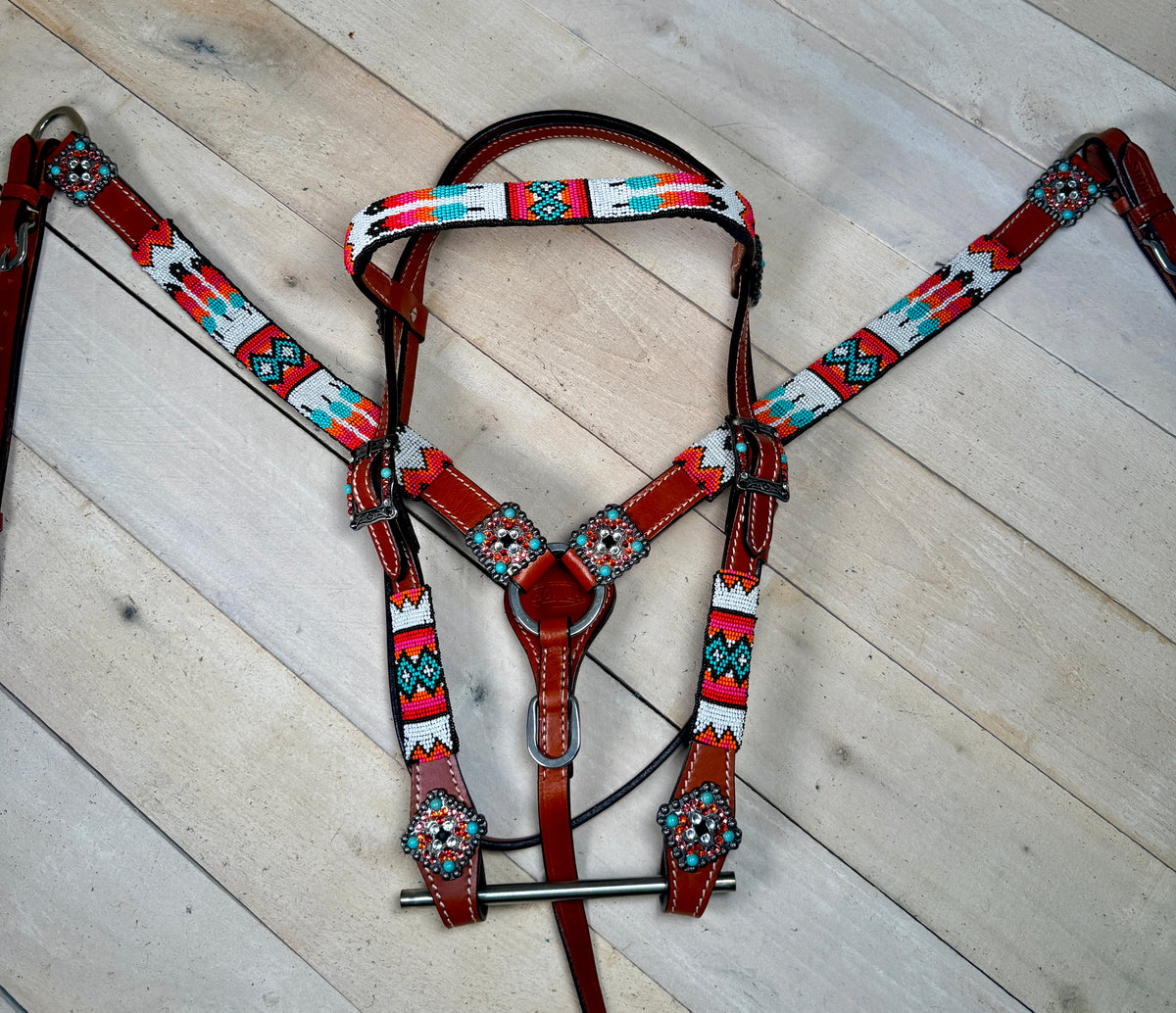 Sunset Tribal Beaded Tack Set