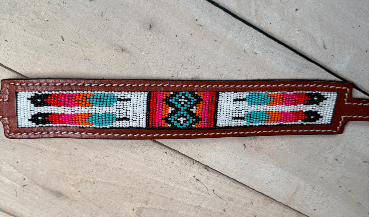 Sunset Tribal Beaded Wither Strap