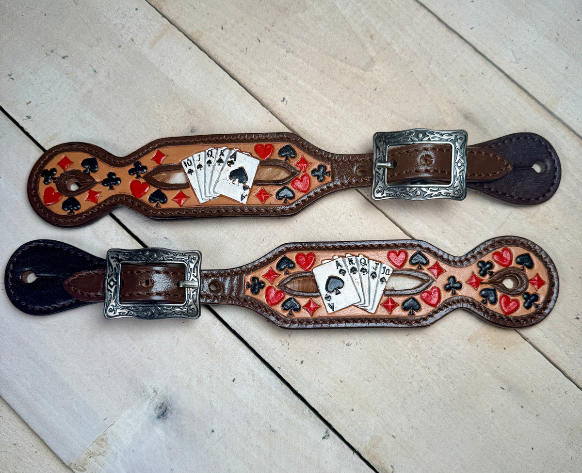 Royal Flush Painted Spur Straps