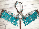 Arctic Design Teal Fringe Wither Strap