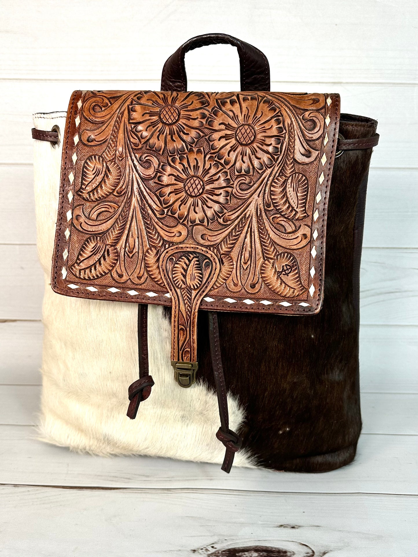 Hide & Tooled Backpack