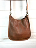 Soft Raw Leather Crossbody Bag
