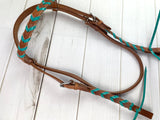SALE!! Leather Laced Brow Band Headstall
