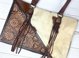 Tooled Hide Swatch Large Bag