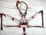 Vegas Aces Painted Leather Tack Set