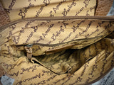 Sedona Red Wool & Leather Carryall Handbag
