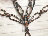 Copper Stud and Concho Leather Cut Out Set