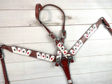 Vegas Aces Painted Leather Tack Set
