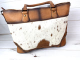 CLEARANCE! Ombre Leather and Cowhide Large Tote