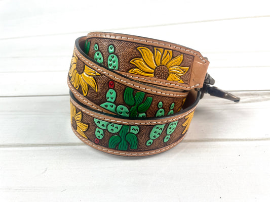 Cactus Sunflowers Crossbody Handbag Strap