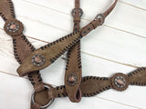 Sale! Black Laced Roughout Leather Tack Set