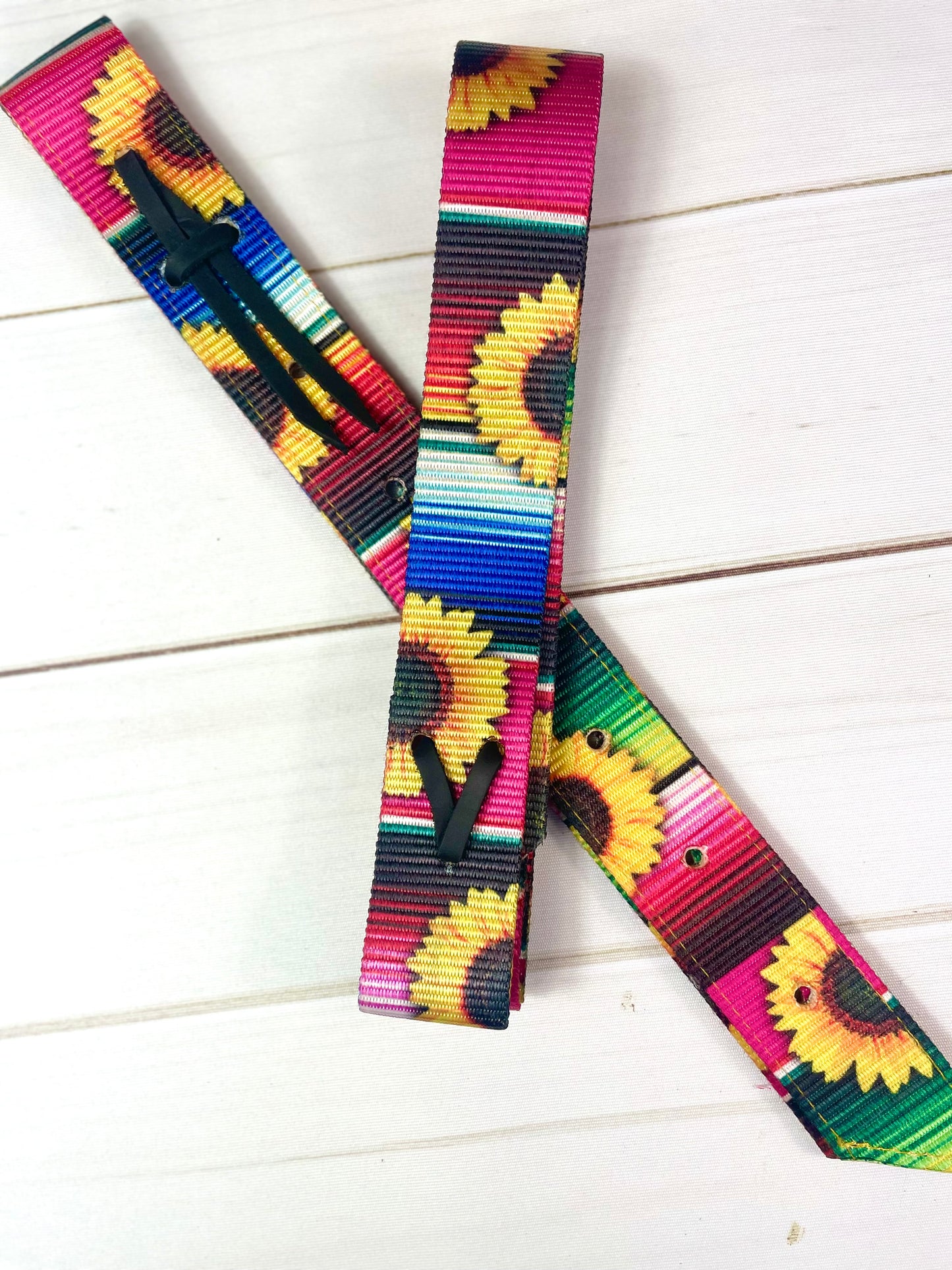 Sunflower Serape Cinch Strap Set