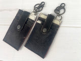 Black and White Hide Keychain Wallet