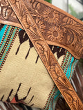 Coronado Neutral Pattern Wool Serape Handbag