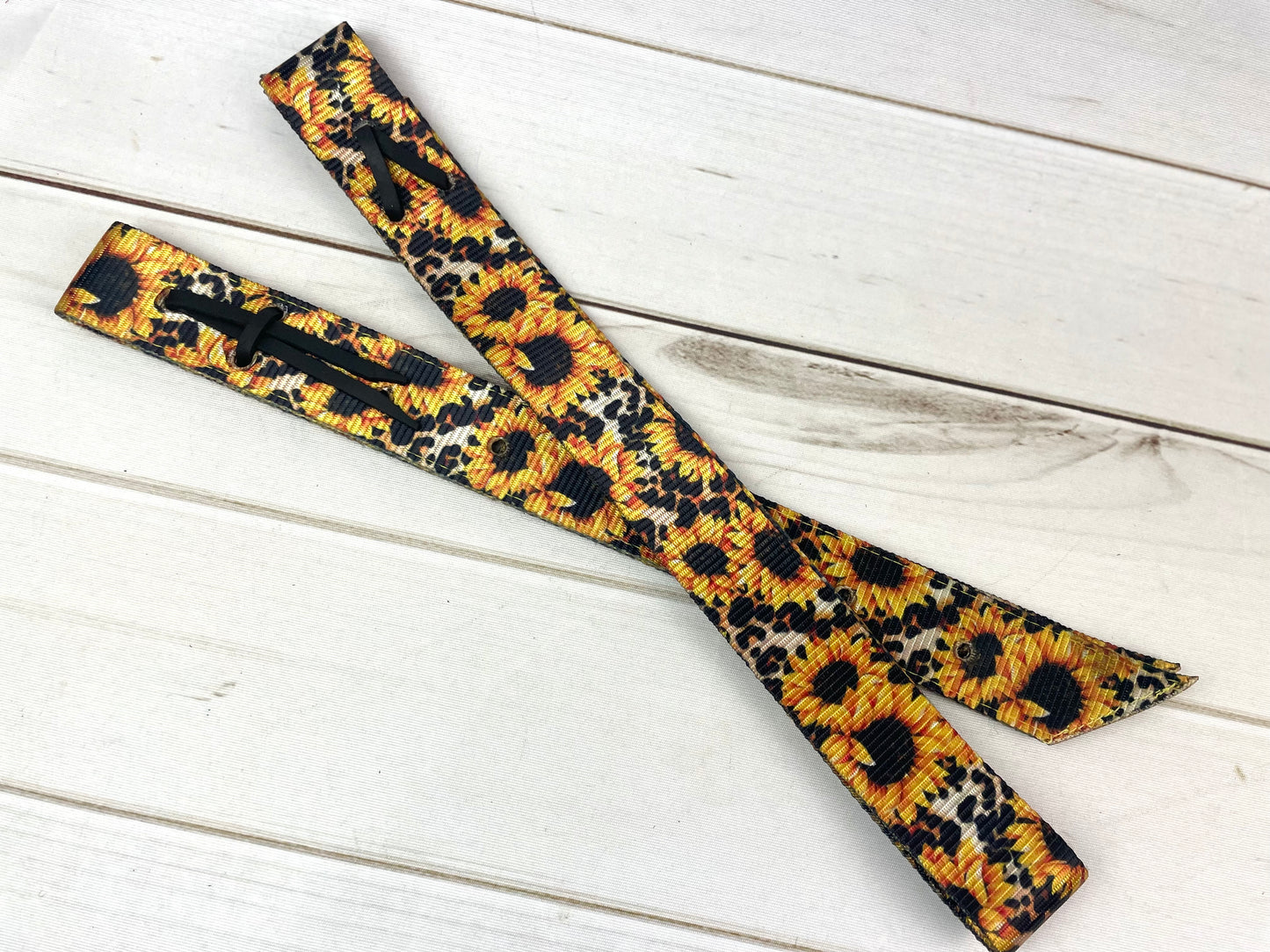 Sunflower Leopard Cinch Strap Set
