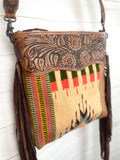 Coronado Neutral Pattern Wool Serape Handbag