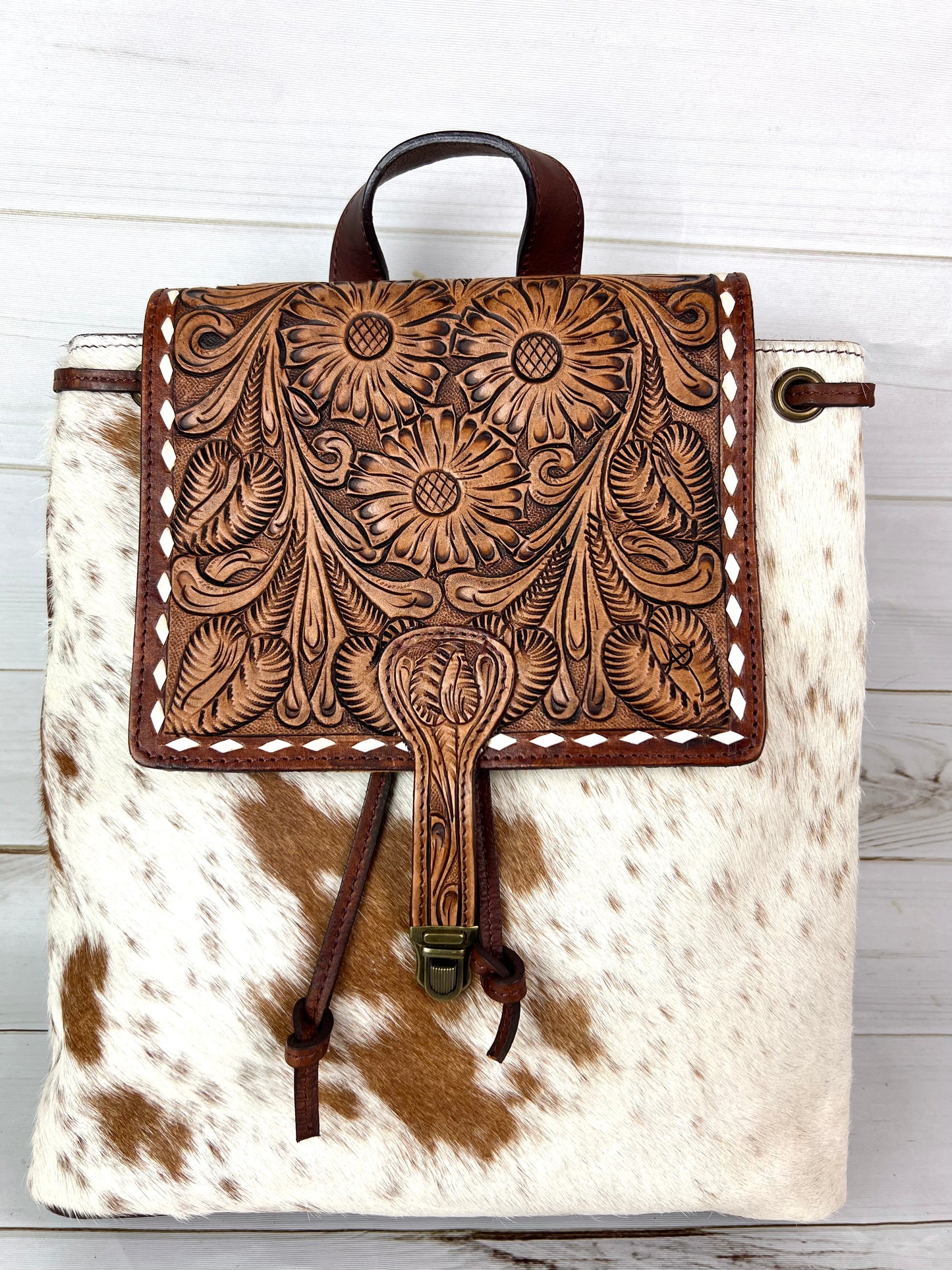 Hide & Tooled Backpack