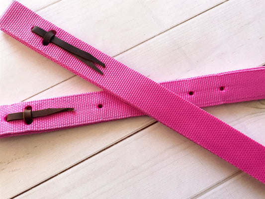 Bubble Gum Pink Cinch Strap Set