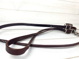 SALE! Dark Oil Leather Reins with Rolled Center