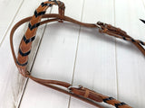 SALE!! Leather Laced Brow Band Headstall