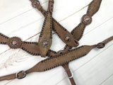 CLEARANCE! Black Laced Roughout Leather Tack Set