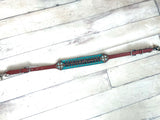 Teal Cheetah Wither Strap
