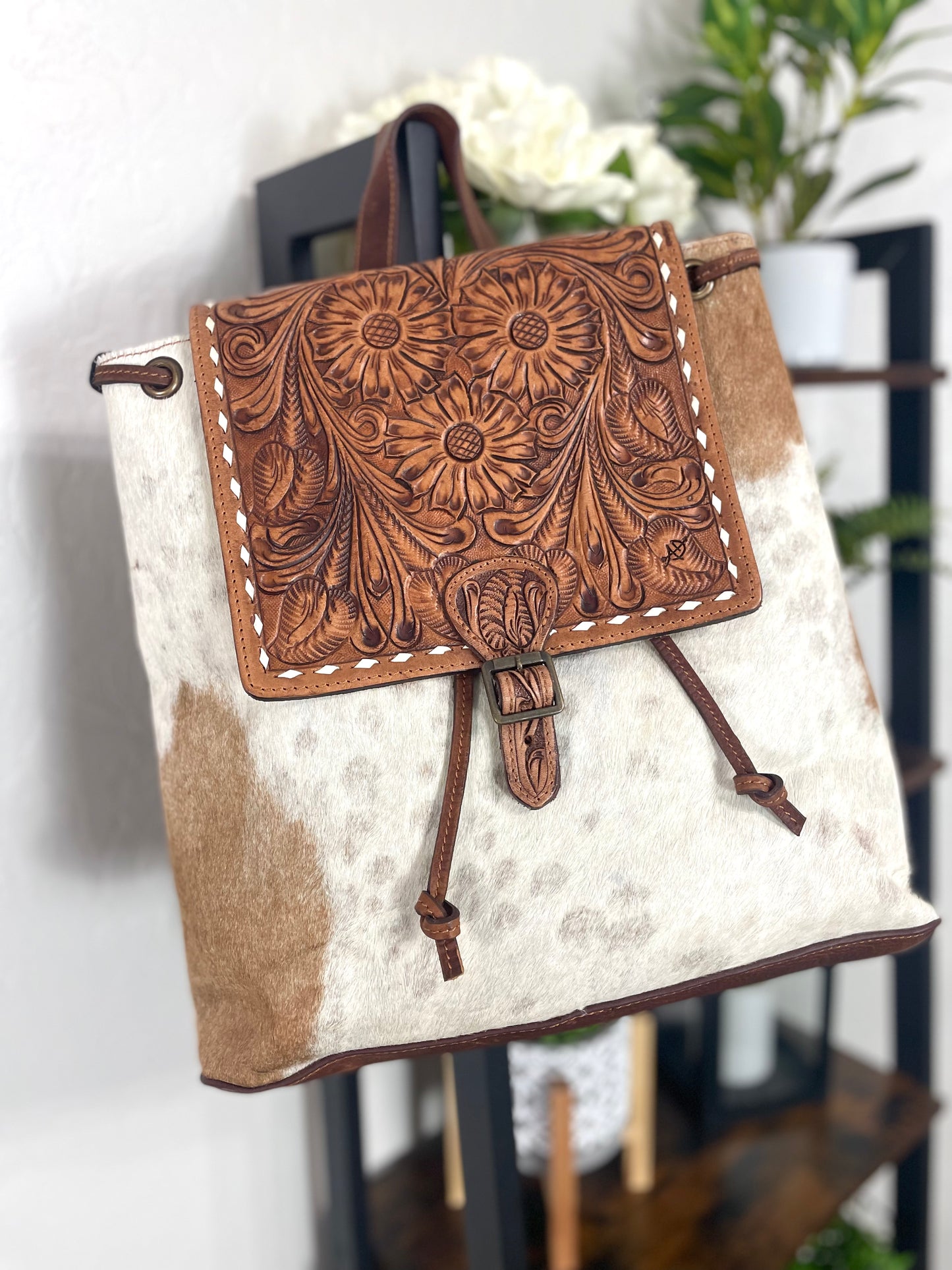 Hide & Tooled Backpack