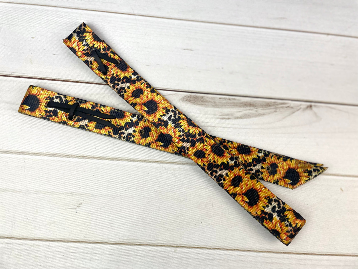Sunflower Leopard Cinch Strap Set
