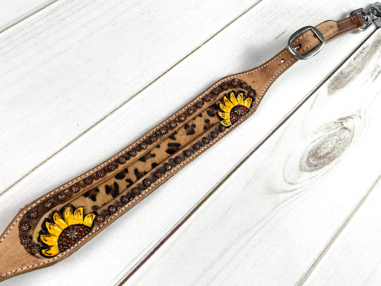 Leopard Sunflower Wither Strap