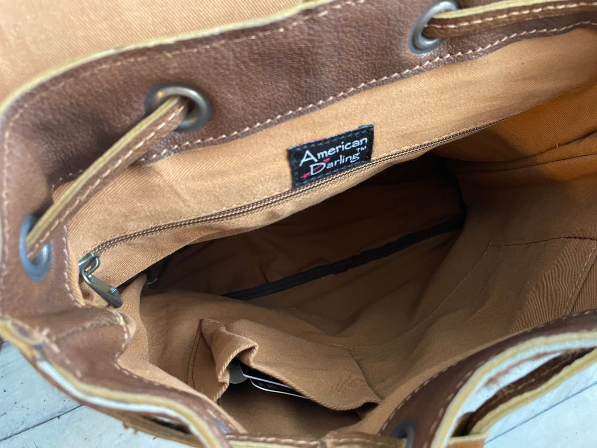 Hide & Tooled Backpack
