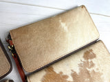 Tan Cowhide Leather Outer Wallet