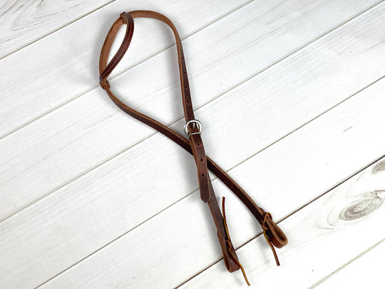 Oiled Leather One Ear Headstall