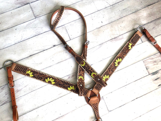 Sunflower Whipstitch Tack Set